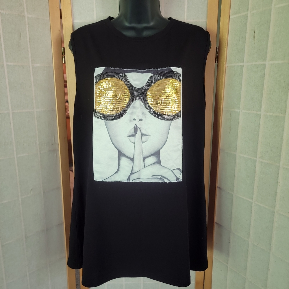 PESION Sequin Tank.. Shhh